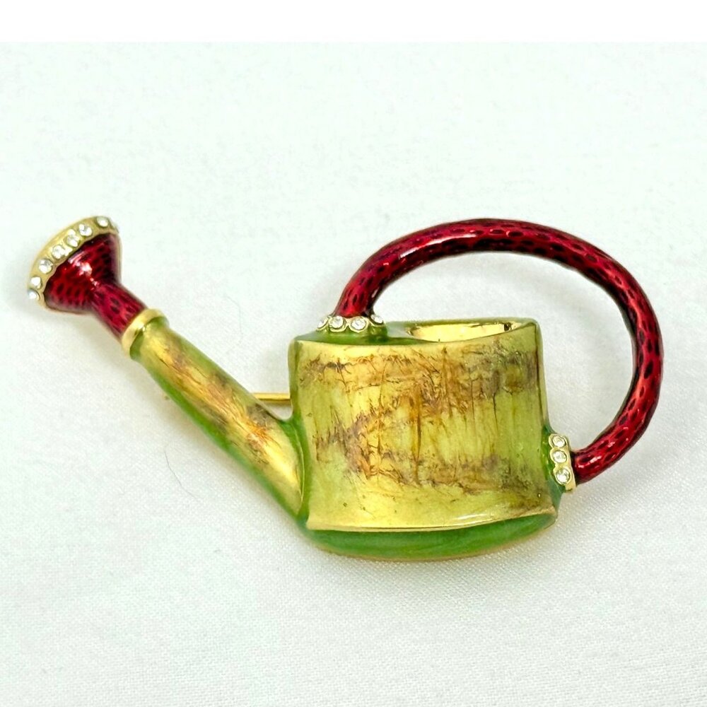 Vintage MMA Enameled Watering Can w/Rhinestone Accents by FBS